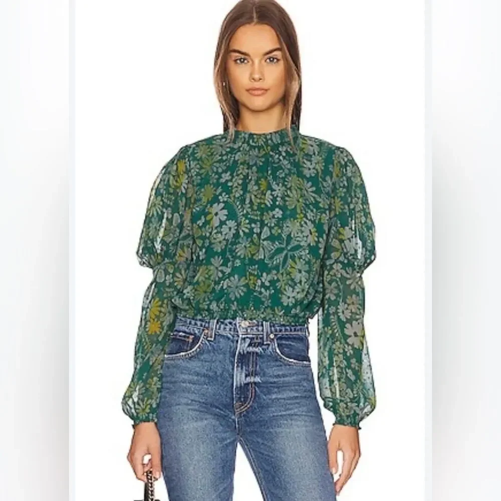 Free People Clarissa Printed Top